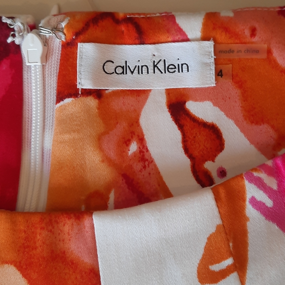Calvin Klein Abstract Floral Print Dress - Picture 3 of 9